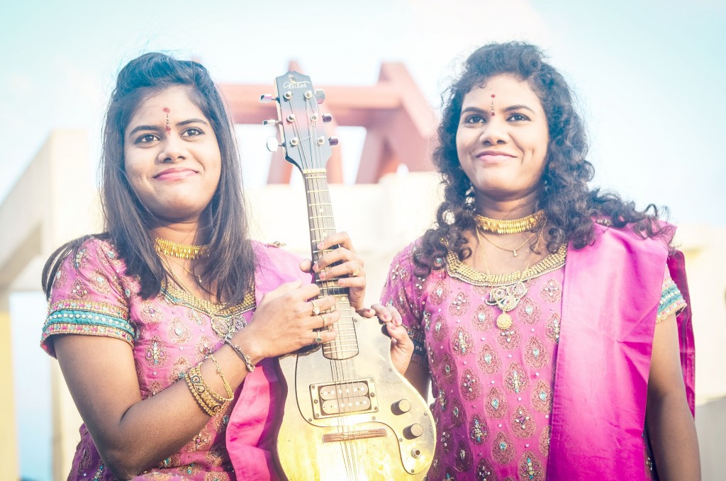 Mandolin Sisters Sreeusha and Sireesha.